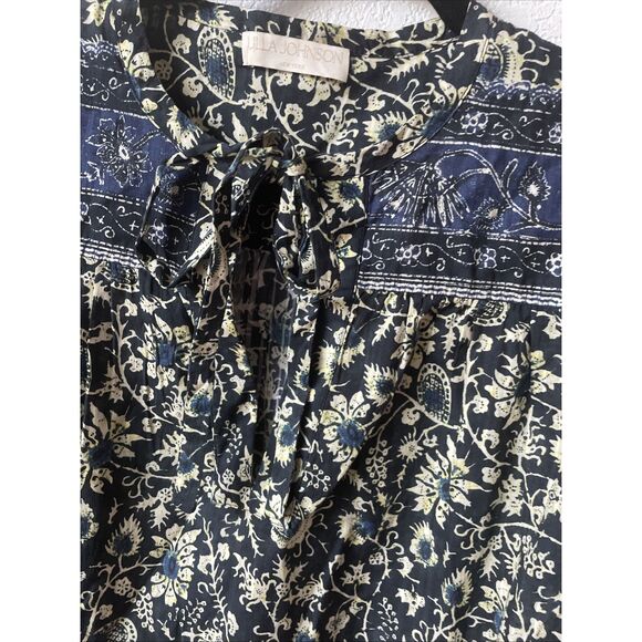 New Ulla Johnson Women's Tillie Blouse Top Size 8 in Raven - Picture 6 of 8